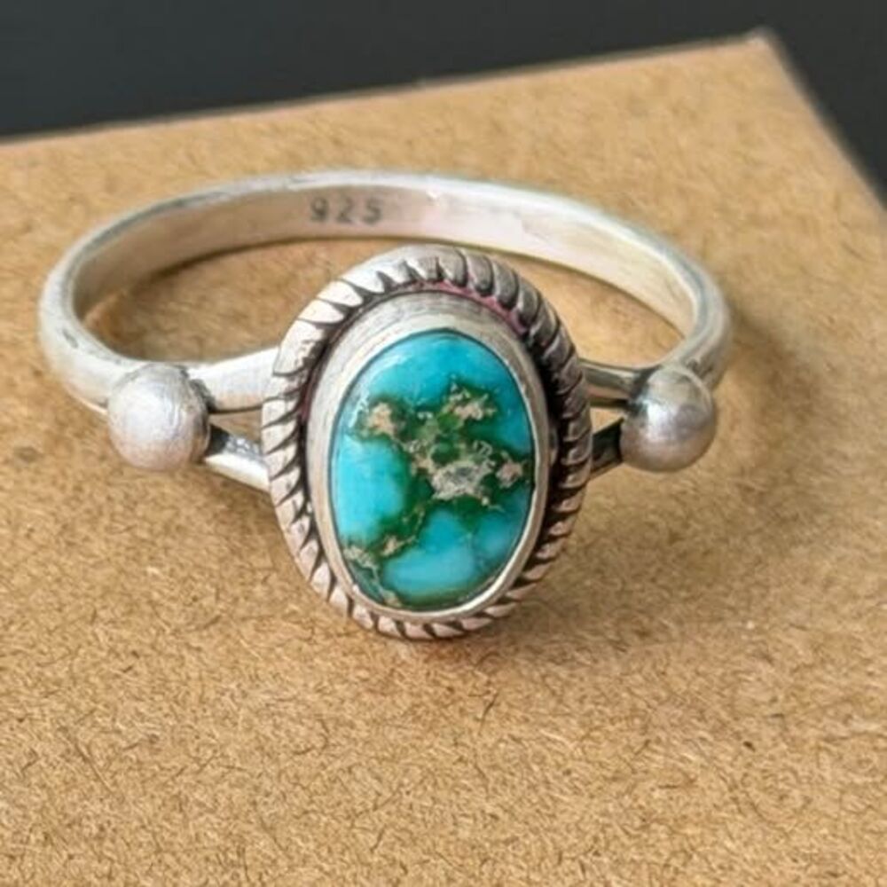 Sonoran Mountain Turquoise Sterling Silver Ring — Size 7